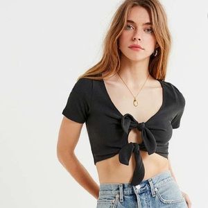 Urban Outfitters Tessa Tie-front crop top